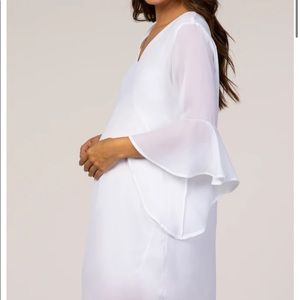 Pink blush maternity dress